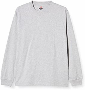 [ヘインズ] ビーフィー ロングスリーブ Tシャツ ロンT 長袖 1枚組 BEEFY-T 綿100% 肉厚生地 無地 H5186 メンズ