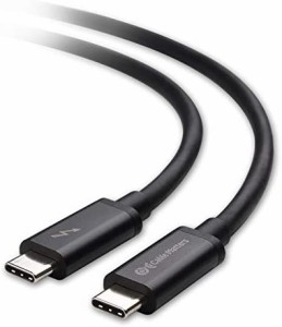 【Intel Thunderbolt 認証取得】Cable Matters Thunderbolt 3 ケーブル 2m 20 Gbps サンダーボルト 3 ケーブル 100W充電 ブラック