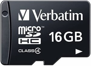 三菱ケミカルメディア Verbatim microSDHCカード 16GB Class4 MHCN16GYVZ2