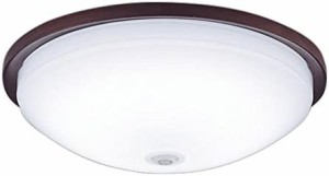 パナソニック LEDシーリングライト 人感センサー付 20形 昼白色 ウォールナット調 LGBC81042LE1