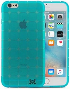 【HANATORA】 iPhone 6s/6 (4.7インチ) ケース Cube ソフトケース キューブデザイン ブルー