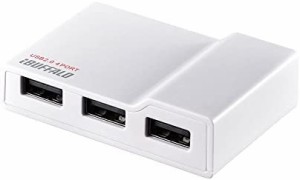 BUFFALO PC/TV対応 4ポートセルフパワーハブ ホワイト BSH4A11WH