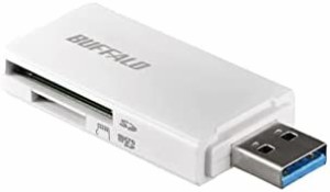 BUFFALO USB3.0 microSD/SDカード専用カードリーダー ホワイト BSCR27U3WH