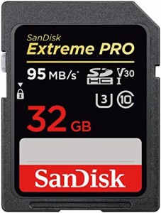 【32GB】 SanDisk サンディスク Extreme Pro SDHC UHS-I U3 V30対応 R:95MB/s 海外リテール SDSDXXG-032G-GN4IN [並行輸入品]