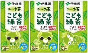 伊藤園 おーいお茶 こども緑茶 紙パック (125ml×3本)×12個