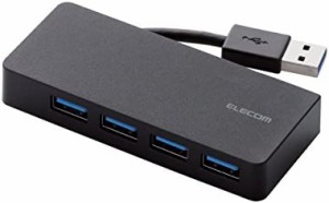 エレコム USB3.0 ハブ 4ポート バスパワー ブラック U3H-K417BBK