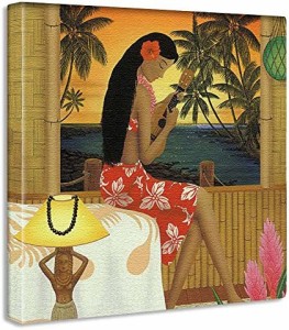 アートデリ ポスター パネル HILO KUME 15cm × 15cm ヒロクメ 日本製 軽量 ファブリック ハワイ ハワイアンhrk-0003-S