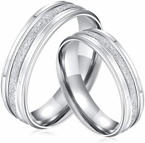 Rockyu ペアリング ステンレス シンプル メンズ 指輪 レディース リング 人気 ブランド 女性指輪 男性指輪 個別販売 男女サイズ自由組み