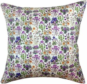 FLORET LONDON [LIBERTY PRINT リバティプリント]を使用した クッションカバー45×45cm ケニルワース パープル