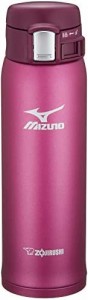 象印 水筒 直飲み 軽量ステンレスマグ 「MIZUNO」モデル 480ml ワインレッド SM-SM48-VR