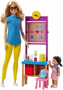 【】バービー(Barbie) バービーとおしごと! せんせいセット【着せ替え人形】【ドール、アクセサリーセット】【3歳~】 FJB29