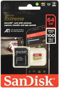 サンディスク ( SANDISK ) 64GB microSDXC Extreme SDアダプタ付き ［海外パッケージ］