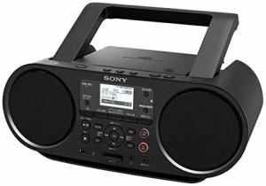 ソニー CDラジオ Bluetooth/FM/AM/ワイドFM対応 語学学習用機能 電池駆動可能 ブラック ZS-RS81BT