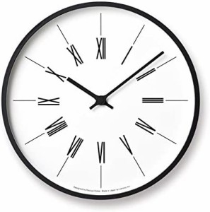 レムノス 掛け時計 電波 アナログ 木枠 時計台の時計 ローマン φ300 KK17-13B Lemnos