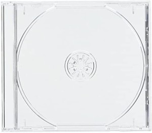 10mm厚CDジュエルケース 1枚収納 透明 10個