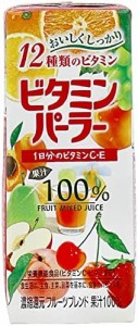 富永 ビタミンパーラー 紙パック 200ml ×24本 [ 栄養機能食品 1日分のビタミンC ビタミンE 配合 12種類のビタミン ]