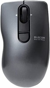 エレコム マウス ワイヤレス (レシーバー付属) Sサイズ 小型 3ボタン チルトホイール Micro Grast Switch ビット ブラック M-FBG3DBBK