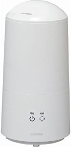 アイリスオーヤマ 加湿器 小型 卓上 3.0L 7.5畳 超音波式 LEDライト 抗菌ビーズ タッチセンサー 連続11時間 UHM-280B-W ホワイト