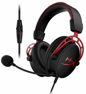 HyperX Cloud Alpha ゲーミング ヘッドセット インライン音量コントロールBox付属 レッド HX-HSCA-RD/AS オリジナルデータ特典付き ( 4P5