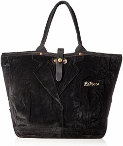 [ラロッカ] VELOUR LARGE TOTE 大容量のトートバッグ。表地は古着のリメイクとなっておりますので、1点1点異なります。男女兼用バッグ。