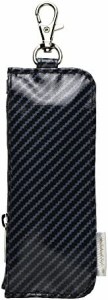 ソニック キーケース カギポケット リール付 ブラック GS-7130-D