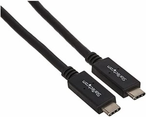 StarTech.com USB-C - USB-C ケーブル 0.5m オス/オス USB 3.1 (10Gbps) USB-C充電ケーブル USB Type-Cケーブル USB31CC50CM