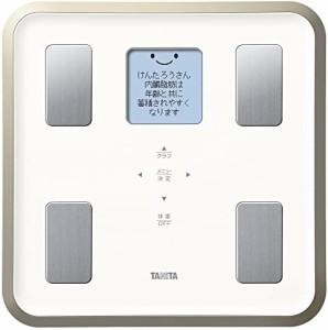 タニタ 体重 体組成計 バックライト 日本製 ホワイト BC-810 WH フルドット液晶の表示画面採用/顔イラストや応援メッセージ表示