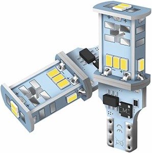 AUXITO T16 LED バックランプ 爆光1300ルーメン キャンセラー内蔵 バックランプ T16 / T15 3020LED10連 24ヶ月保証 12V 無極性 ホワイト 