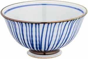 飯碗 おしゃれ : 有田焼 千筋 軽々茶碗(大) Japanese Rice bowl Pottery/Size(cm) Φ13x6.9/No:675310