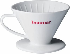 bonmac ボンマック コーヒー ドリッパー 円錐型 V型磁器ドリッパー 1~4杯用 VCD-2W #897182