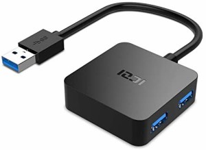 ICZI USB ハブ3.0 4ポートUSB 3.0 ハブ 四角形 HUB 5Gbps高速変換アダプター拡張 PS4 PC Windows/Linux/Mac & Surface Proその他PC機器対