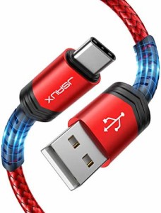 JSAUX USB Type C ケーブル 【2m 超高耐久ナイロン編み】USB type c 3A高速充電 480Mb/s高速データ転送 QuickCharge3.0対応 SamsungGalax