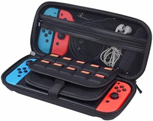 CamKix互換Nintendo Switch用ケースの交換 - あなたのNintendo Switch、Joy Cons、ゲーム、およびアクセサリーを保護します - 保護ハード