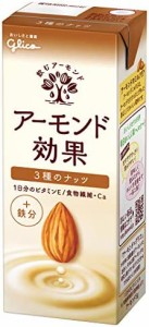 グリコ アーモンド効果 3種のナッツ アーモンドミルク 200ml×24本 常温保存可能