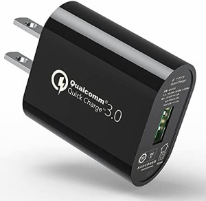 USB充電器 Quick Charge 3.0 充電器 Qualcomm 認証済 QC3.0 18W 急速 iPhone/iPad/Samsung Galaxy S10 S9 S8 Note8 / Sony Xperia XZ/Zen