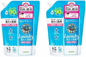 【まとめ買い】サラヤ SARAYA ヤシノミ 洗たく洗剤 濃縮タイプ つめかえ用 900mL 無添加 × 2個