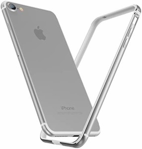 Smorniy iPhone SE3 用 バンパー,iPhone SE2 用 バンパー， iPhone8 / iPhone7 用 ケース，アルミバンパー レンズ保護 耐衝撃 二重構造 
