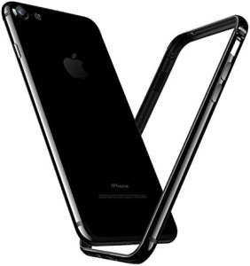 Smorniy iPhone SE3 用 バンパー,iPhone SE2 用 バンパー， iPhone8 / iPhone7 用 ケース，アルミバンパー レンズ保護 耐衝撃 二重構造 