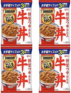 江崎グリコ DONBRI亭牛丼 120g 3食×4個