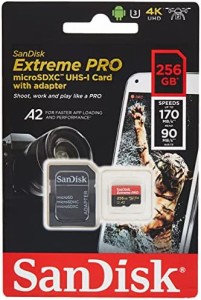 SanDisk ( サンディスク ) 256GB Extreme PRO microSDXC A2 SDSQXCZ-256G ［ 海外パッケージ ］