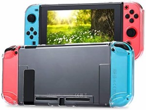 Tasikar Nintendo Switch用カバー 分離したの透明なケース 超薄型 任天堂スイッチケース 対応ドックとJoy Cons コントローラー（透明）