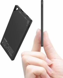 TNTOR モバイルバッテリー 軽量 小型 超薄 6mm 5000mAh スマホ充電器 持ち運び便利 iPhone 13/SE 第3世代/12/11/XS Max/XR/X/8/7/6/Plus 