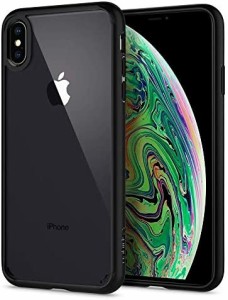 Spigen iPhone XS Max ケース 6.5インチ 対応 背面クリア 耐衝撃 米軍MIL規格取得 ウルトラ・ハイブリッド 065CS25128 (マット・ブラック