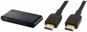 ハイスピード HDMIケーブル - 3.0m (タイプAオス - タイプAオス) ＆ HDMI自動切替器(3ポート)セット
