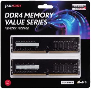 CFD販売 Panram デスクトップPC用 メモリ DDR4-2666 (PC4-21300) 16GB×2枚 288pin DIMM 無期限保証 相性保証 W4U2666PS-16GC19