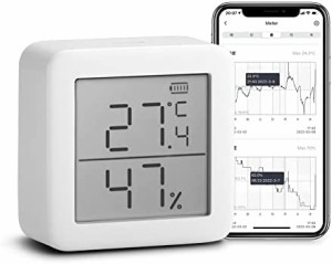 【Works with Alexa認定】SwitchBot 温湿度計 デジタル スマート家電 高精度 スイス製センサー スマホで温度湿度管理 梅雨 熱中症対策 ア