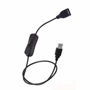 YFFSFDC USB A オス メス 延長ケーブル 1m ON/OFF スイッチ付き データ転送をサポート