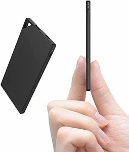 TNTOR モバイルバッテリー 軽量 小型 超薄 6mm 大容量 5000mAh 持ち運び便利 スマホ充電器 iPone＆Android対応 地震/災害/旅行/出張用(黒