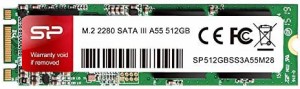 シリコンパワー SSD M.2 2280 3D TLC NAND採用 512GB SATA III 6Gbps 3年保証 A55シリーズ SP512GBSS3A55M28