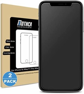 Mothca【２枚セット・アンチグレア 強化ガラス】iPhone 11 Pro Max/iPhoneXS Max 対応 液晶 ガラスフィルム さらさら ゲームフィルム 保